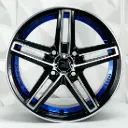 RIN 14X6 4-100 R1 SPORT JA097 SILVER MACHINE FACE ET30 CB73.1