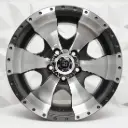 RIN 15X7 6-139.7 R1 SPORT JA195 GUNMETAL MACHINE FACE ET-2 CB108.2