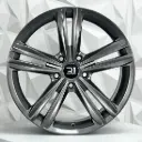 RIN 17X7 5-100 R1 SPORT QC2001 HYPER BLACK ET35 CB73.1
