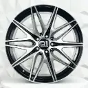 RIN 20X9.5 5-112 R1 SPORT H3121F BLACK MACHINE FACE ET42 CB66.5